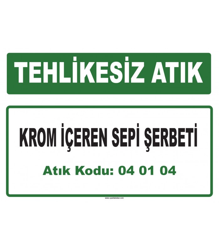 A 040104 - Krom içeren sepi şerbeti