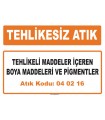 MA040216 - Tehlikeli maddeler içeren boya maddeleri ve pigmentler
