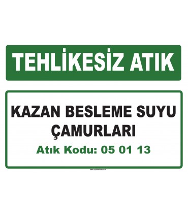 A 050113 - Kazan besleme suyu çamurları