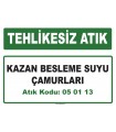 A050113 - Kazan besleme suyu çamurları
