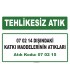 A 070215 - 07 02 14 dışındaki katkı maddelerinin atıkları