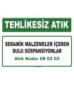 A080203 - Seramik malzemeler içeren sulu süspansiyonlar