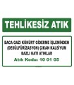 A100105 - Baca gazı kükürt giderme işleminden (desülfrizasyon) çıkan kalsiyum bazlı katı atıklar