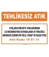 MA 100114 - Atıkların birlikte yakılmasından kaynaklanan ve tehlikeli maddeler içeren dip külü, cüruf ve kazan tozu
