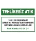A 100121 - Saha içi atıksu arıtımından kaynaklanan tehlikeli maddeler içeren çamurlar