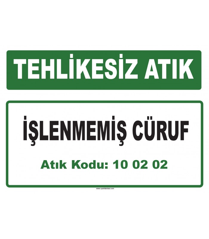 A 100202 - İşlenmemiş cüruf