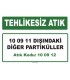 A 100912 - 10 09 11 dışındaki diğer partiküller