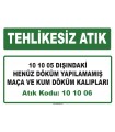 A101006 - 10 10 05 dışındaki henüz döküm yapılamamış maça ve kum döküm kalıpları