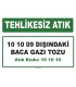 A 101010 - 10 10 09 dışındaki baca gazı tozu
