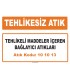 MA 101013 - Tehlikeli maddeler içeren bağlayıcı atıkları