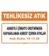 MA 101309 - Asbestli çimento üretiminden kaynaklanan asbest içeren atıklar