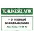 A 110112 - 11 01 11 dışındaki sulu durulama sıvıları