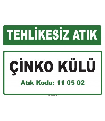 A 110502 - Çinko külü