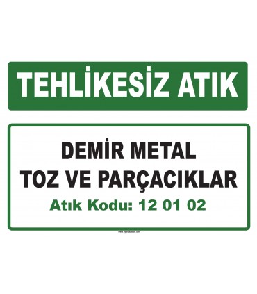 A 120102 - Demir metal toz ve parçacıklar