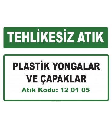 A 120105 - Plastik yongalar ve çapaklar