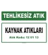 A 120113 - Kaynak atıkları