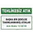 A 130899 - Başka bir şekilde tanımlanmamış atıklar