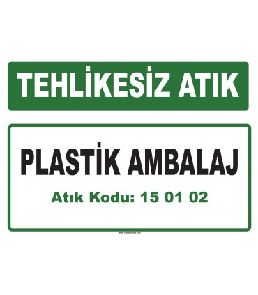 A 150102 - Plastik ambalaj
