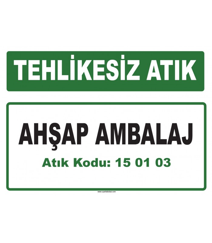 A 150103 - Ahşap ambalaj
