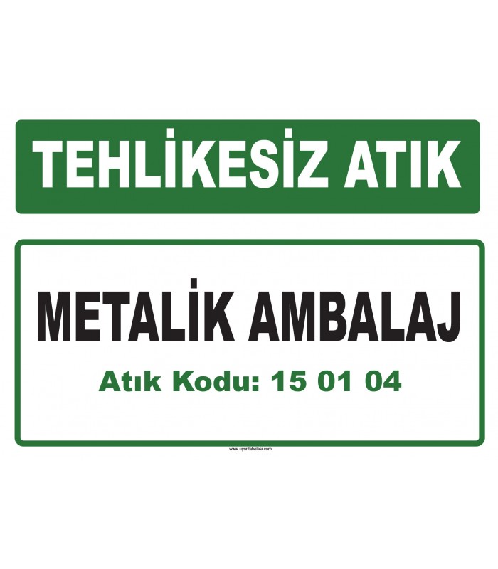 A 150104 - Metalik ambalaj