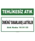 A 160103 - Ömrünü tamamlamış lastikler