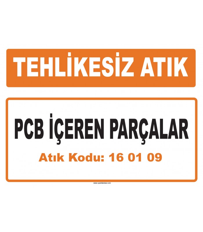 MA 160109 - PCB içeren parçalar