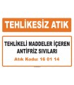 MA160114 - Tehlikeli maddeler içeren antifriz sıvıları