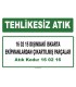 A 160216 - 16 02 15 dışındaki ıskarta ekipmanlardan çıkartılmış parçalar