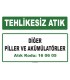 A 160605 - Diğer piller ve akümülatörler