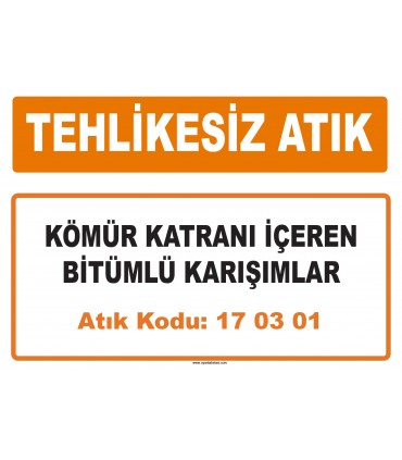 MA 170301 - Kömür katranı içeren bitümlü karışımlar