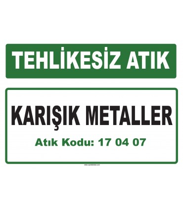 A 170407 - Karışık metaller