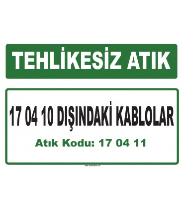 A 170411 - 17 04 10 dışındaki kablolar