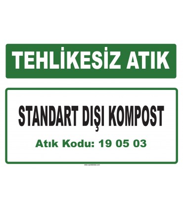 A 190503 - Standart dışı kompost