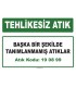 A 190899 - Başka bir şekilde tanımlanmamış atıklar
