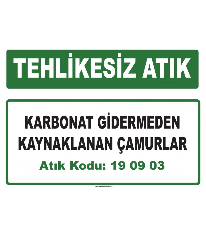 A 190903 - Karbonat gidermeden kaynaklanan çamurlar
