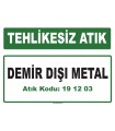 A191203 - Demir dışı metal