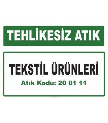 A 200111 - Tekstil ürünleri