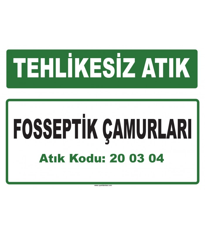 A 200304 - Fosseptik çamurları
