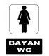 AT 1196 - Bayan WC Tabelası
