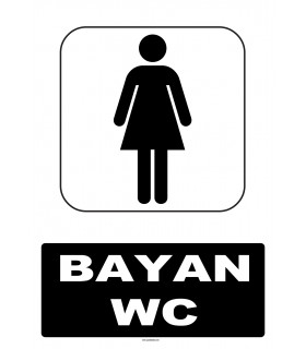 AT 1196 - Bayan WC Tabelası