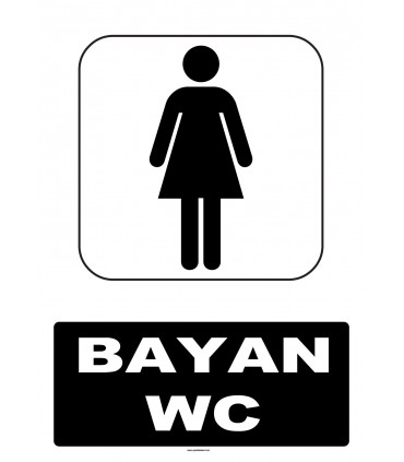 AT 1196 - Bayan WC Tabelası
