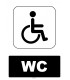 AT 1224 - Engelli WC Tabelası