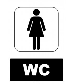 AT 1227 - Bayan WC Tabelası