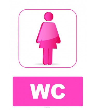 AT 1229 - Kız Çocuk WC Tabelası