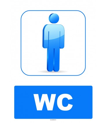 AT 1230 - Erkek Çocuk WC Tabelası