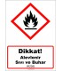 GHS 1024 - Dikkat, Alevlenir sıvı ve buhar (H226)