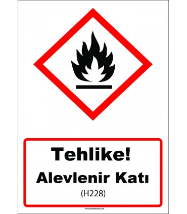 GHS 1025 - Tehlike, Alevlenir Katı (H228)