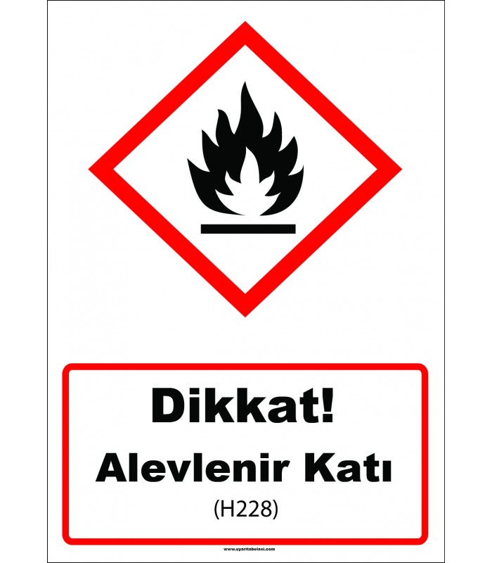 GHS 1026 - Dikkat, Alevlenir Katı (H228)