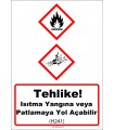 GHS1028 - Tehlike, ısıtma yangına veya patlamaya yol açabilir (H241)