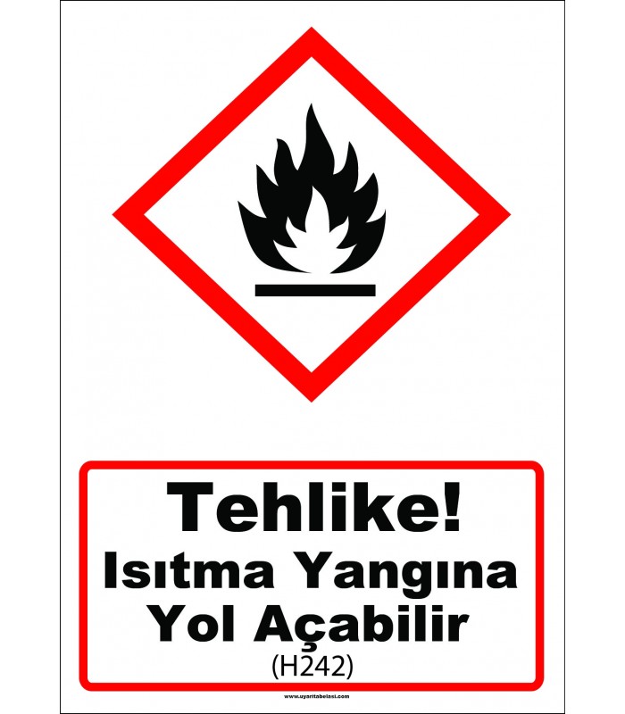 GHS 1029 - Tehlike, ısıtma yangına yol açabilir (H242)
